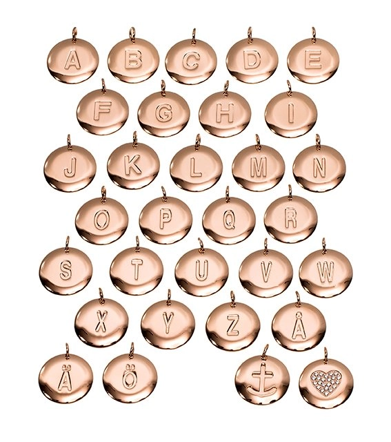 Edblad - Charmentity Stor Bokstav Rosé