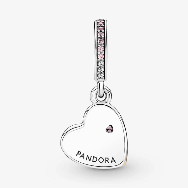 Verschlungene Unendlichkeits-Herzen Doppelter Charm-Anhänger von PANDORA, Schneller Versand - Nordicspectra.de