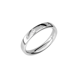 SR2018 White Gold - Wedding & engagement rings - Schalins - Scandinavian design - Nordic Spectra