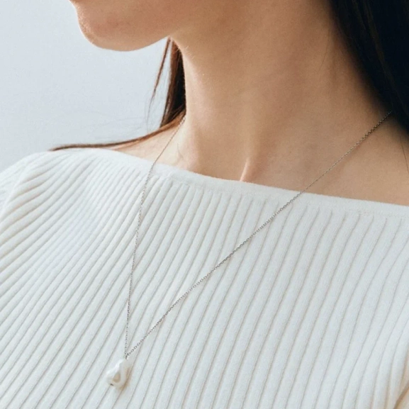 Roc Necklace Steel - Edblad - Snabb leverans - Gratis paketinslagning