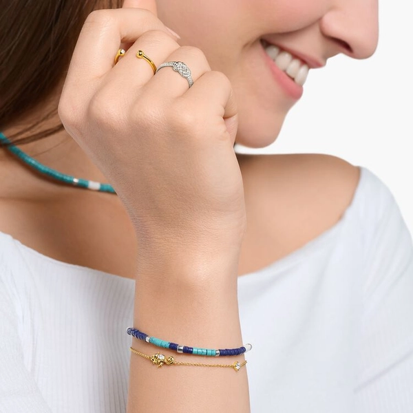 Armband Mit Mix Blauen Steinen Silber von Thomas Sabo, Schneller Versand - Nordicspectra.de