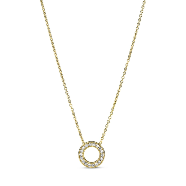 Pandora Glittrande Halsband Logotyp Guld - PANDORA - Snabb frakt & paketinslagning - Nordicspectra.se