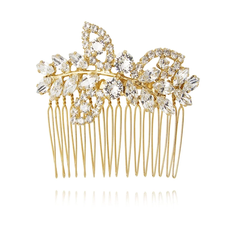 Best Day Ever Hairpin Gold Crystal