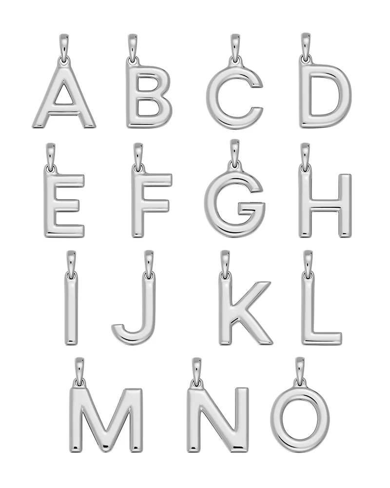 Initial A-Ö Charm Silver