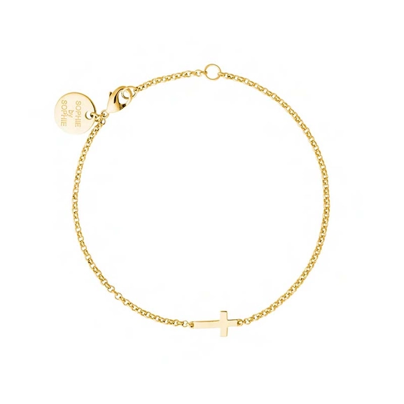 Cross Bracelet Gold - Sophie By Sophie - Snabb frakt & paketinslagning - Nordicspectra.se