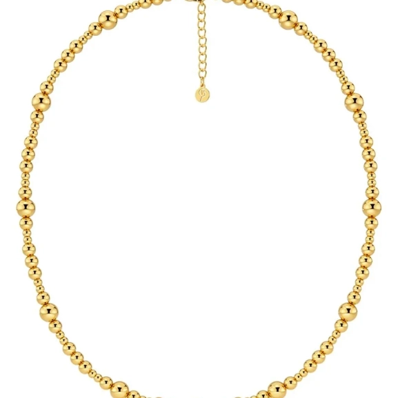Sphere Necklace Multi Gold