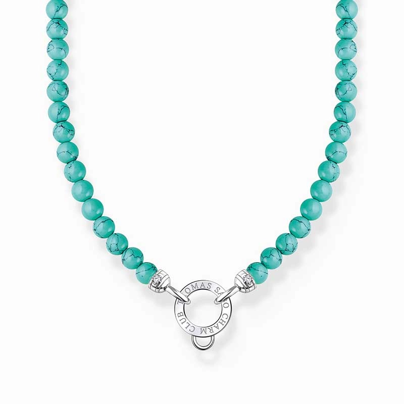 Thomas Sabo - Charm-halsband Med Turkosa Beads