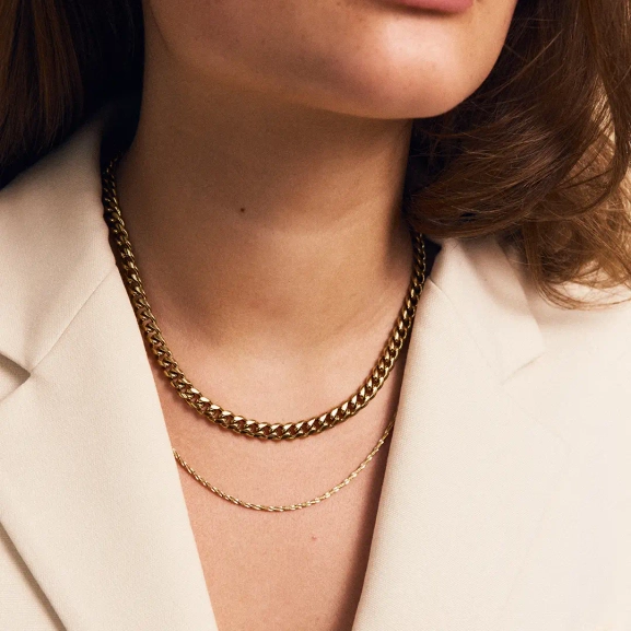 Curb Chain Necklace Gold - Edblad - Snabba leveranser - Gratis paketinslagning