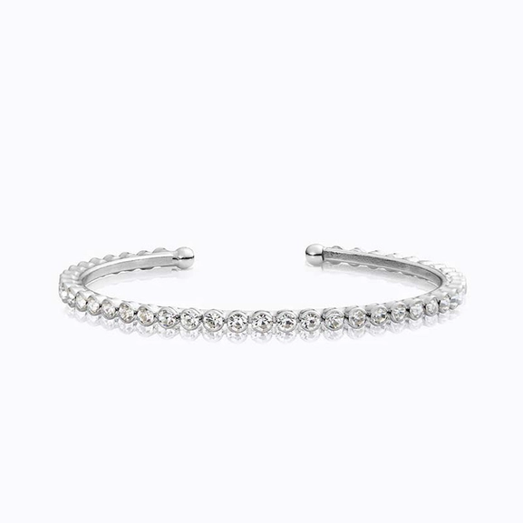 Siri Bangle Rhodium Crystal - Caroline Svedbom - Snabb frakt & paketinslagning - Nordicspectra.se