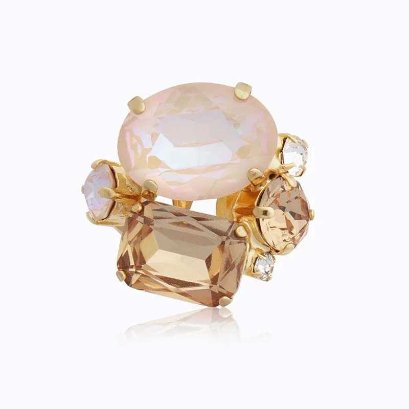 Caroline Svedbom - Carolina Ring Gold Topaz Combo