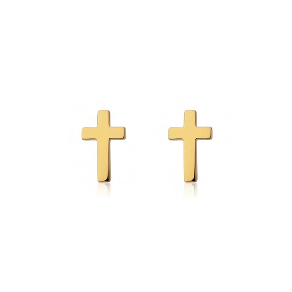 Cross Studs Gold - Sophie By Sophie - Snabb frakt & paketinslagning - Nordicspectra.se