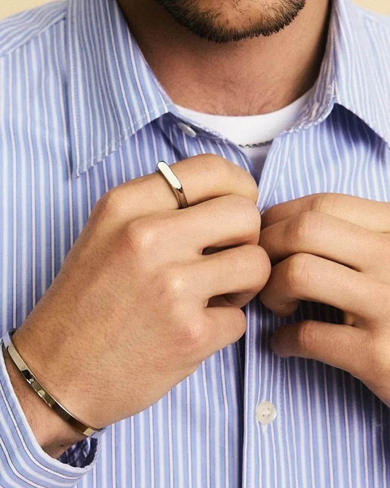 Charlie Signet Ring Gold - Edblad - Snabb leverans - Gratis paketinslagning