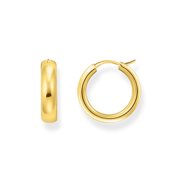 Classic Medium Chunky Earrings Gold - Thomas Sabo - Suuri valikoima & ilmainen lahjapaketointi - Nordic Spectra