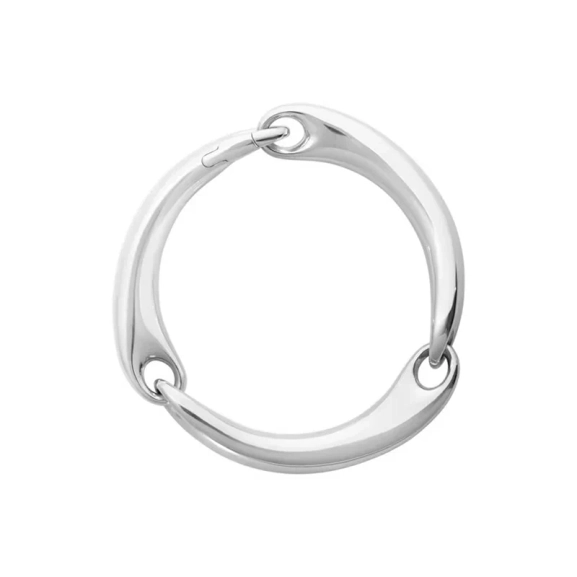 Reflect Linked Bangle aus Silber mit organisch geformten