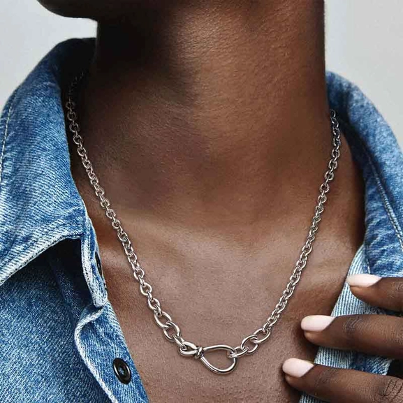 Kräftige Unendlichkeitsknoten Gliederkette von PANDORA, Schneller Versand - Nordicspectra.de