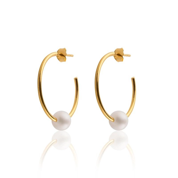 Pearl Hoops Gold - Sophie By Sophie - Snabb frakt & paketinslagning - Nordicspectra.se
