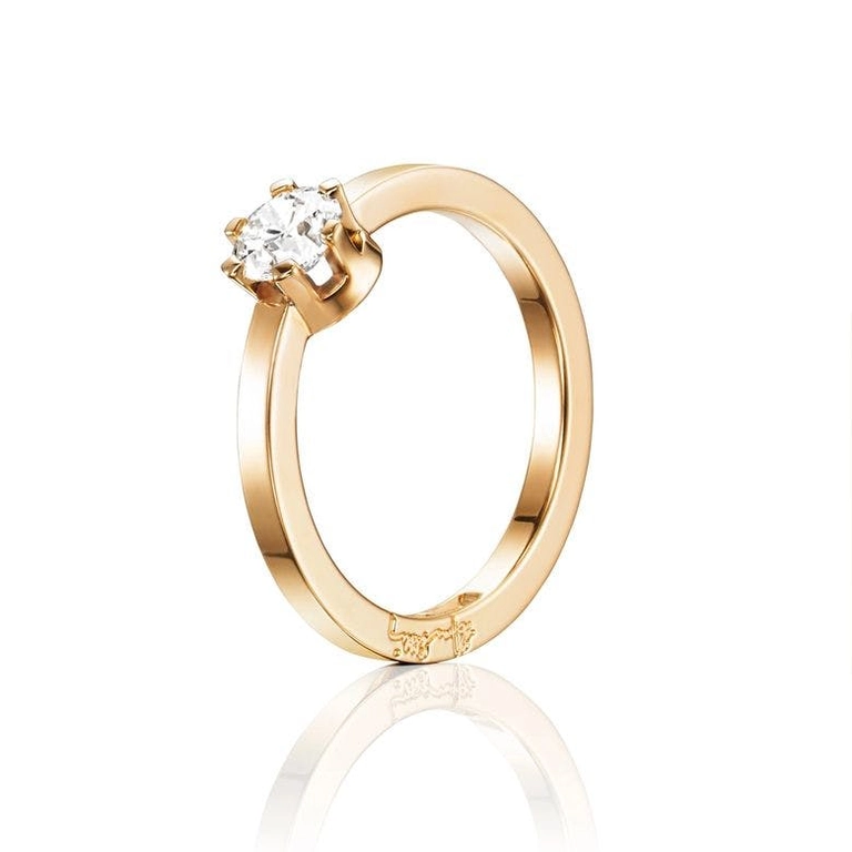 Crown Wedding Ring 0.50 ct Gold - Efva Attling ringar - Snabb frakt & paketinslagning - Nordicspectra.se