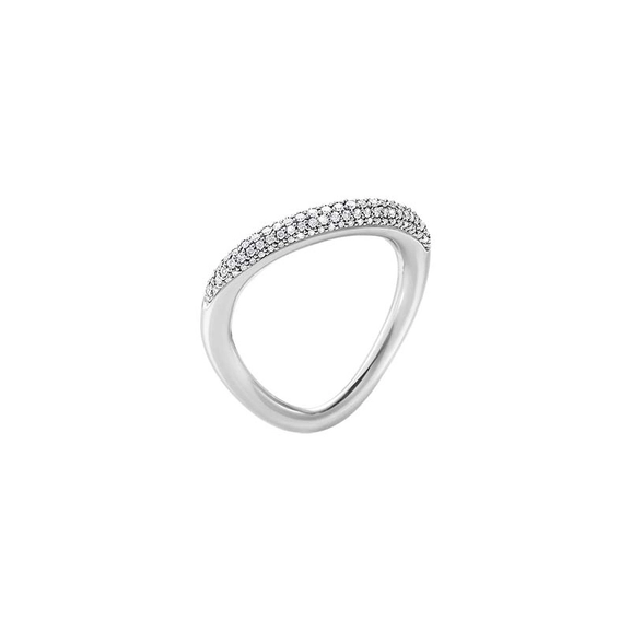 Offspring Ring med Pavéinfattade Diamanter - Georg Jensen ringar - Snabb frakt & paketinslagning - Nordicspectra.se