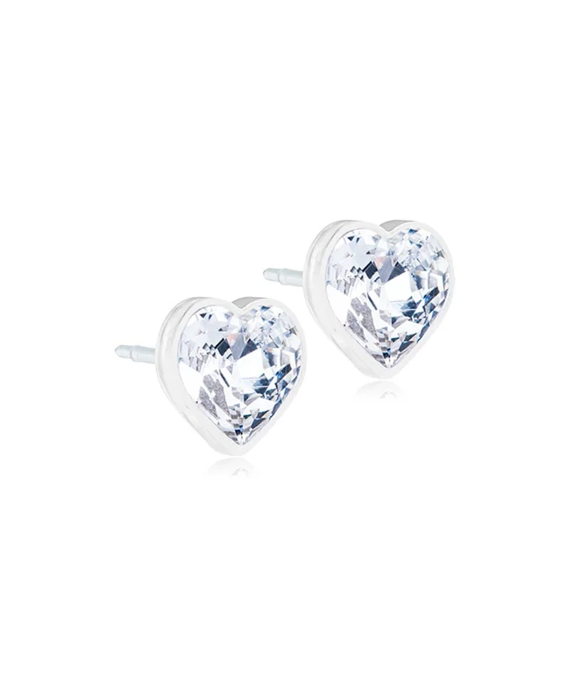 Blomdahl - MP Heart 6 mm Crystal