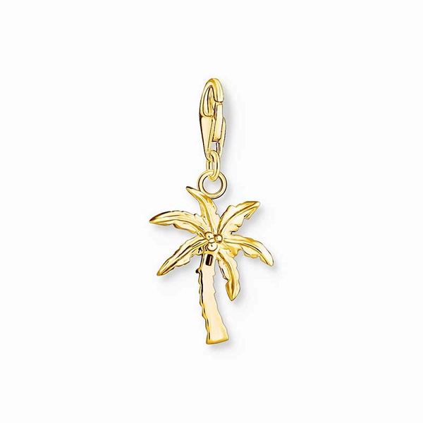 Charm pendant colourful palm tree gold plated - Thomas Sabo - Suuri valikoima & ilmainen lahjapaketointi - Nordicspectra.fi
