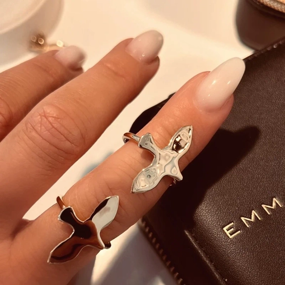 Organic Dove Ring L Silver - Emma Israelsson - Snabb frakt & paketinslagning - Nordic Spectra
