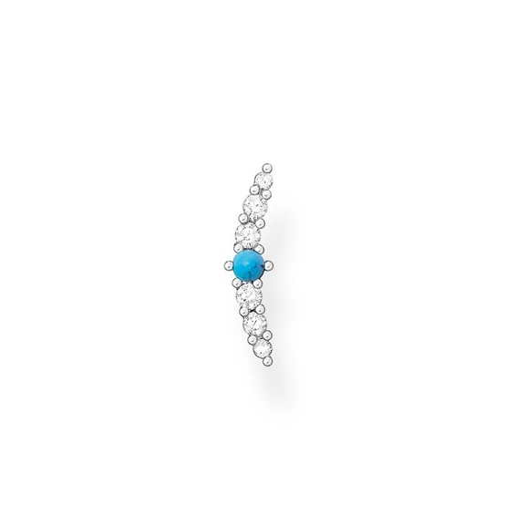 Einzel Ohrstecker Türkiser Stein von Thomas Sabo, Schneller Versand - Nordicspectra.de
