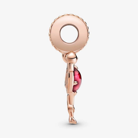 Flamingo Charm-Anhänger mit rosafarbenem Murano-Glas von PANDORA, Schneller Versand - Nordicspectra.de