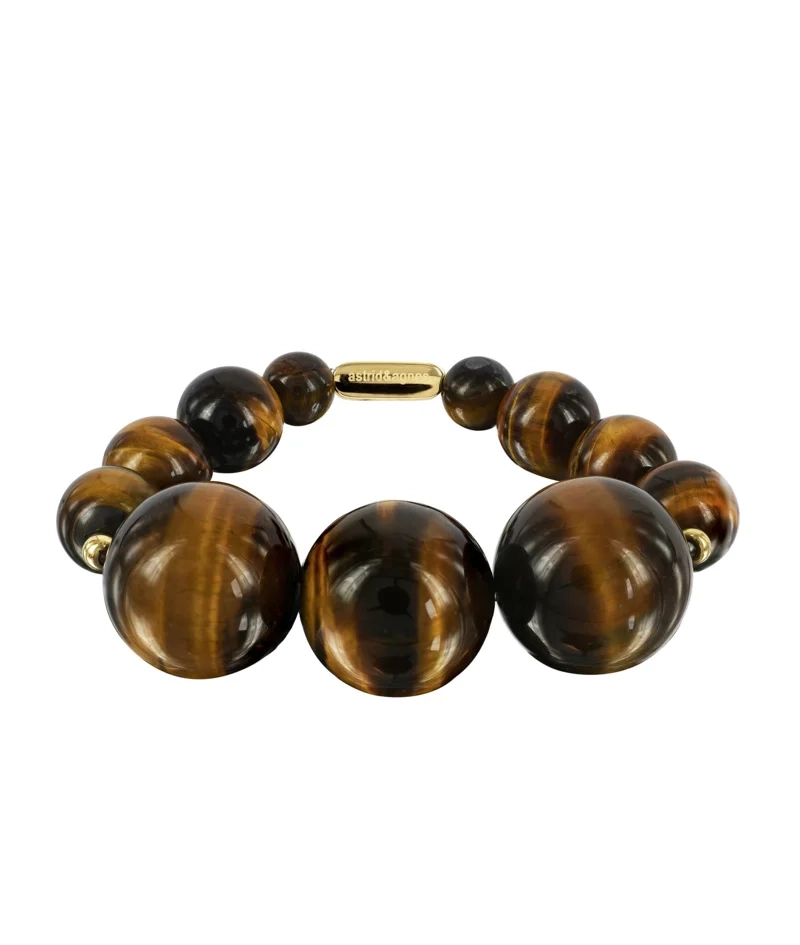 Astrid & Agnes - GINA 12 mm Armband Brunt