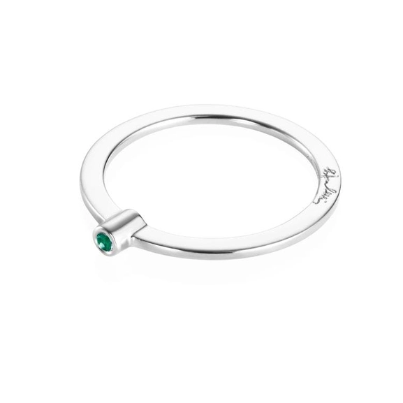 Micro Blink Ring - Green Emerald - Efva Attling - Suuri valikoima & ilmainen lahjapaketointi - Nordicspectra.fi