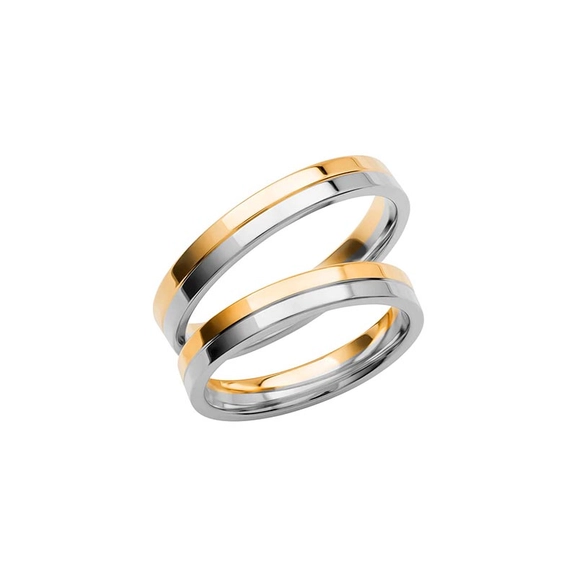 SR3005-3.5 Gold/White Gold - Wedding & engagement rings - Schalins - Scandinavian design - Nordic Spectra