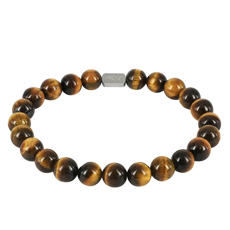 AROCK - MORRIS Armband 8 mm Ljus Brun