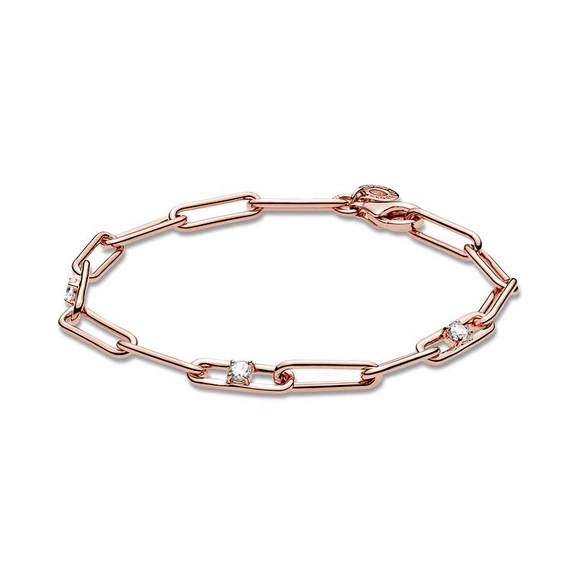 Kedjearmband med Glittrande Stenar Rosé - PANDORA - Snabb frakt & paketinslagning - Nordicspectra.se