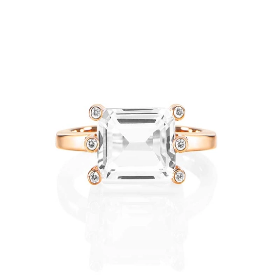 Beautiful Dreamer Ring - Crystal Quartz Gold - Efva Attling - Suuri valikoima & ilmainen lahjapaketointi - Nordicspectra.fi