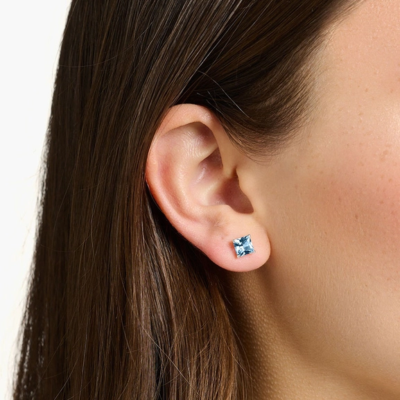 Ohrstecker Blauer Stein Silber von Thomas Sabo, Schneller Versand - Nordicspectra.de