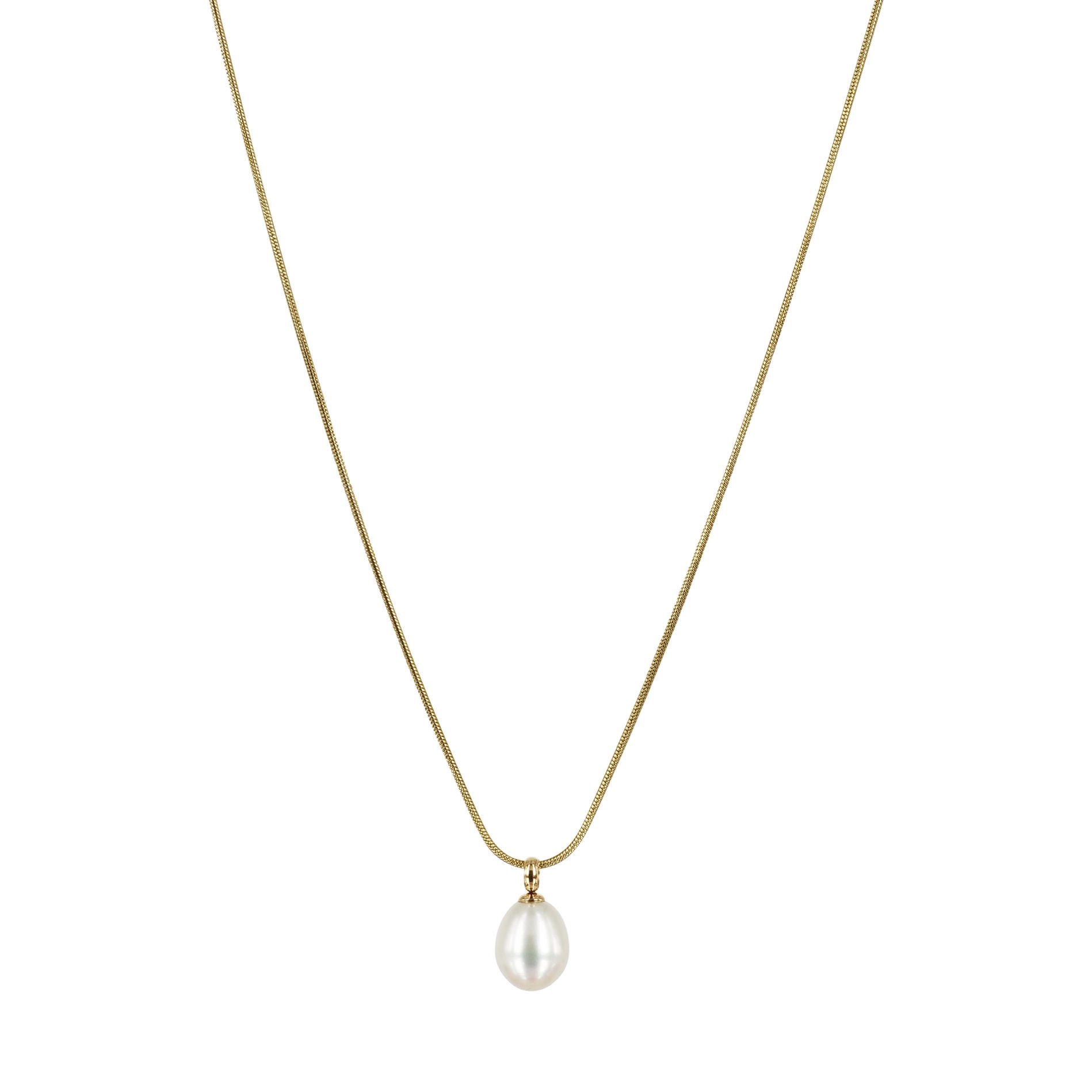 Astrid & Agnes - PALMA Single Långt Halsband Guld