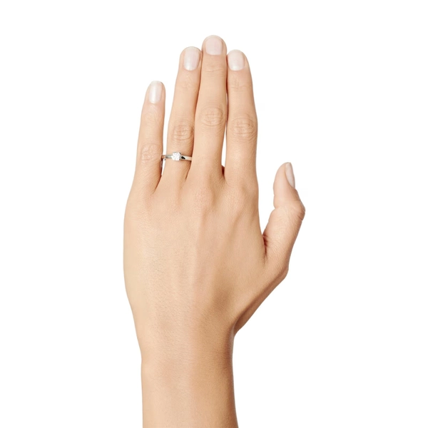 Love Bead Wedding Ring 0.30 ct Platinum