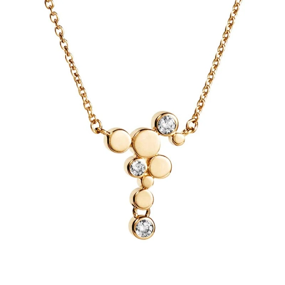 Little Champagne & Stars Halskette Gold