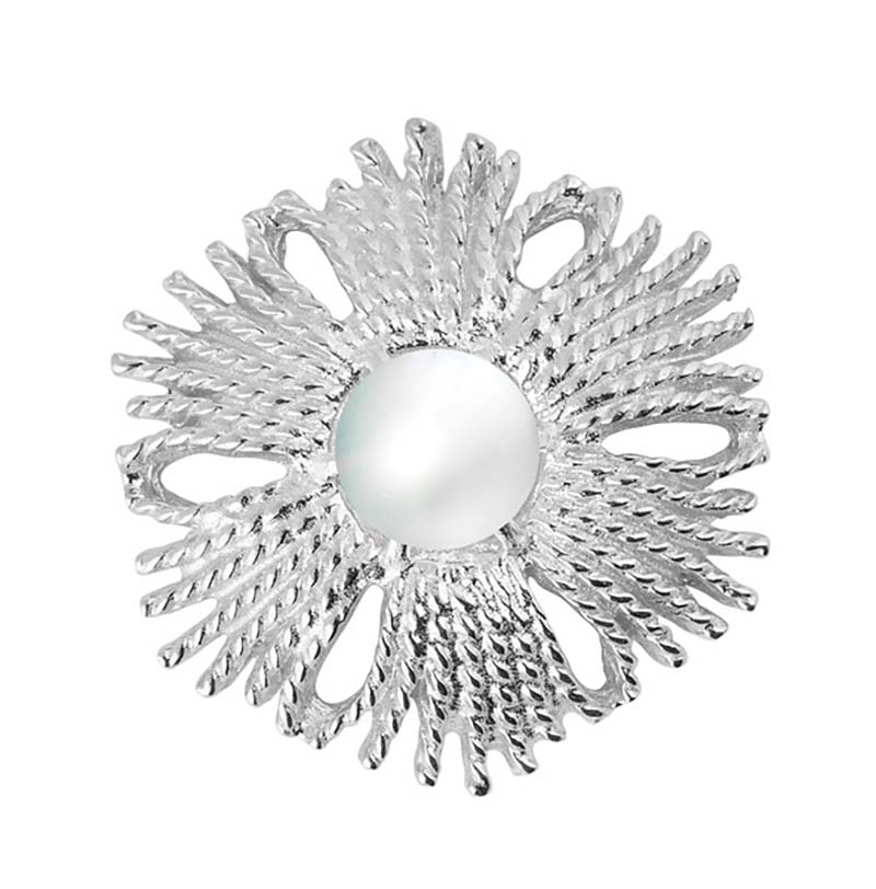 Gatsby Pearl Brosch/Pendant Silver -CU Jewellery - Snabb frakt & paketinslagning - Nordicspectra.se