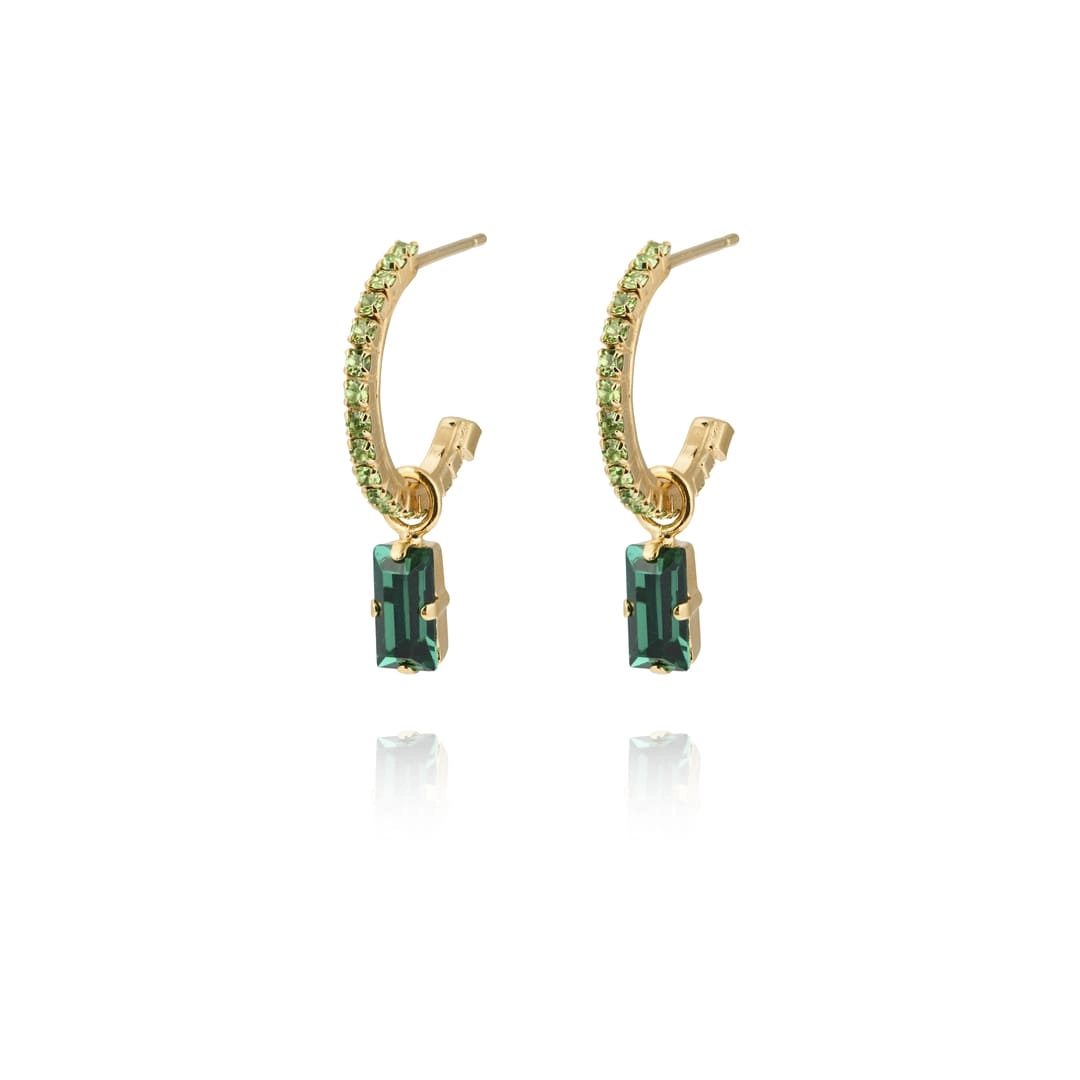 Caroline Svedbom - Lucy Earrings Gold Emerald / Peridot