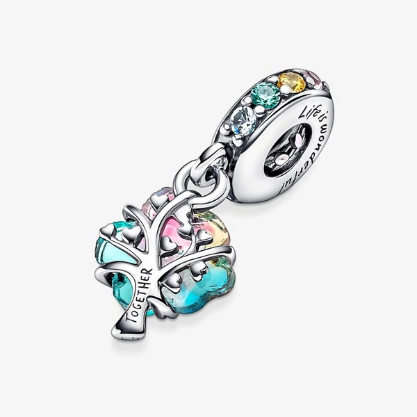 Baum des Zusammenhalts Murano-Glas Charm-Anhänger von PANDORA, Schneller Versand - Nordicspectra.de