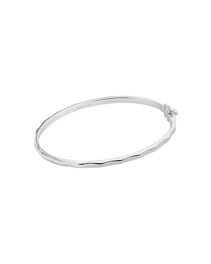 Cavelle Structured Bangle Silver