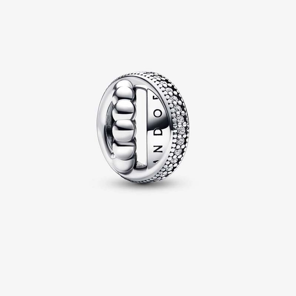 Pandora Signature Logo Pavé & Beads Berlock - PANDORA - Snabb frakt & paketinslagning - Nordicspectra.se