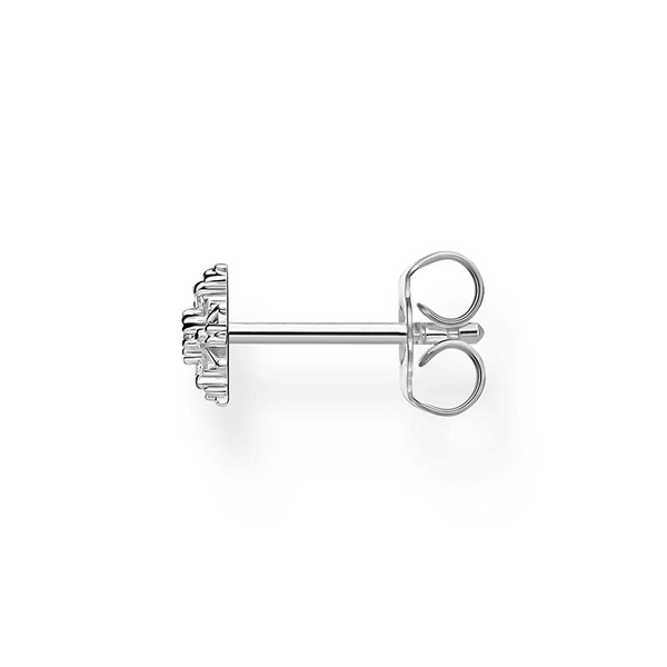 Single Ear Stud Snowflake With White Stones Silver - Thomas Sabo - Suuri valikoima & ilmainen lahjapaketointi - Nordicspectra.fi