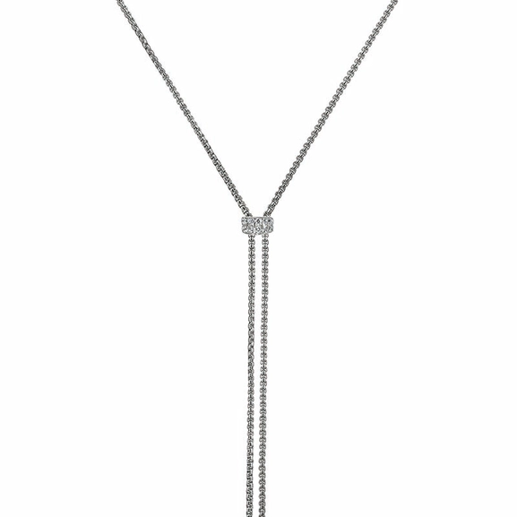 CLARISSA Långt Halsband Stål - Astrid & Agnes - Snabb frakt & paketinslagning - Nordicspectra.se