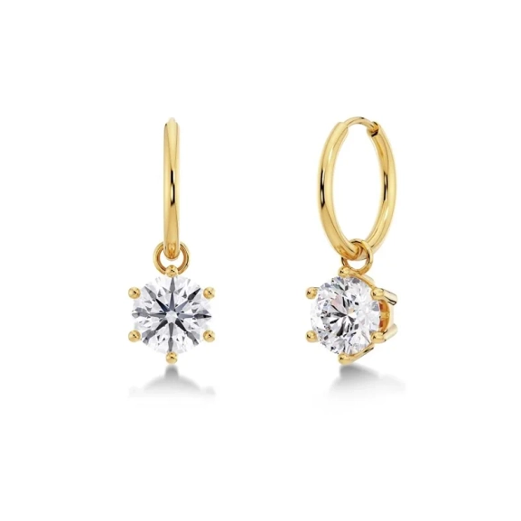 Crown Hoops L Gold - Edblad - Snabb leverans - Gratis paketinslagning