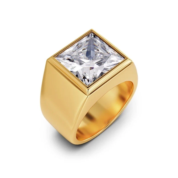 Edblad Pantheon Ring i 14K guldplätering med cubic zirconia