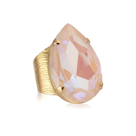 Perfect Drop Ring Gold Ivory Creme Delite - Caroline Svedbom - Nopea toimitus ja lahjapakkaus - Nordic Spectra