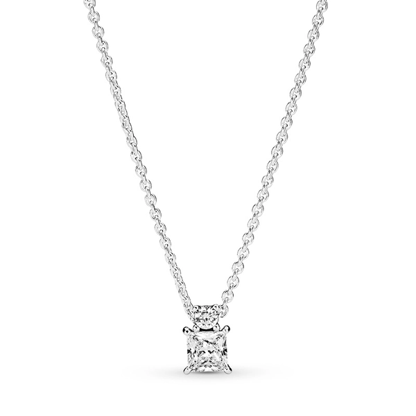 Sparkling Collier Round & Square Halsband med Hängsmycke - PANDORA - Snabb frakt & paketinslagning - Nordicspectra.se