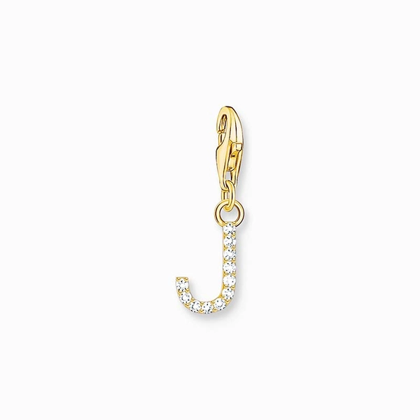Buchstabe J Gold Steinanhänger - Thomas Sabo - Nordic Spectra