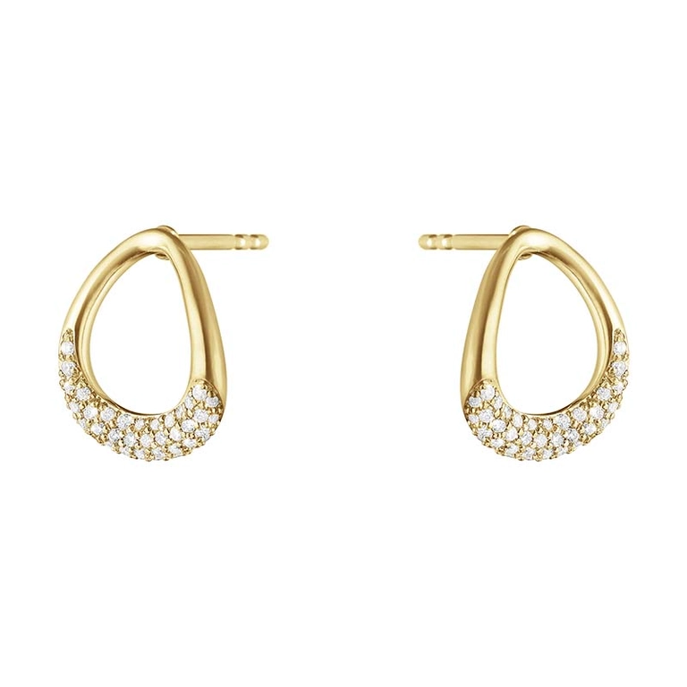 Offspring Örhängen Guld med 0.19 ct Diamanter - Georg Jensen örhängen - Snabb frakt & paketinslagning - Nordicspectra.se